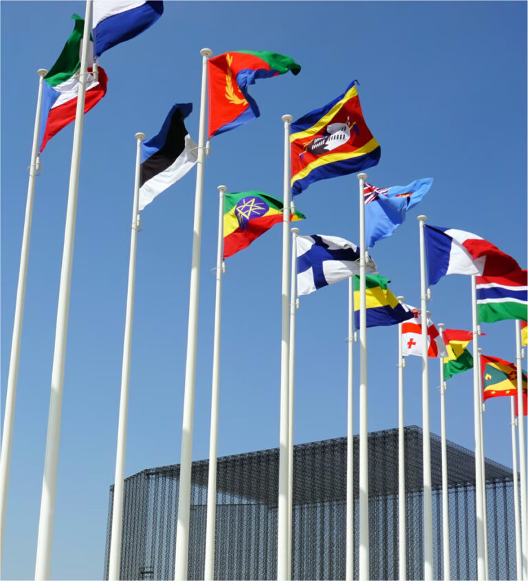 World flags at Dubai Expo